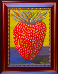 Barcelona Strawberry painting