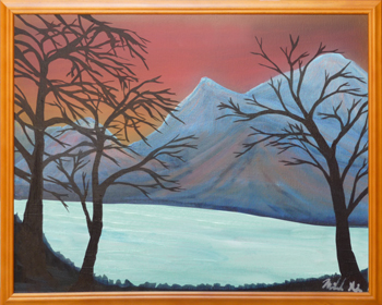 Blue Mountain painting